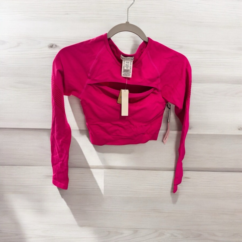 Women's Pink Long Sleeve Top